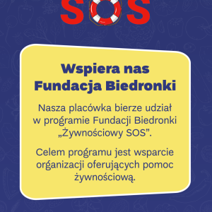 „Żywnościowy SOS 2”, czyli wsparcie dla naszej stołówki charytatywnej.