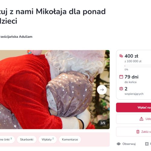 Zaczynamy przygotowania do Mikołaja. Chcesz dołączyć? Wejdź na zrzutka.pl
